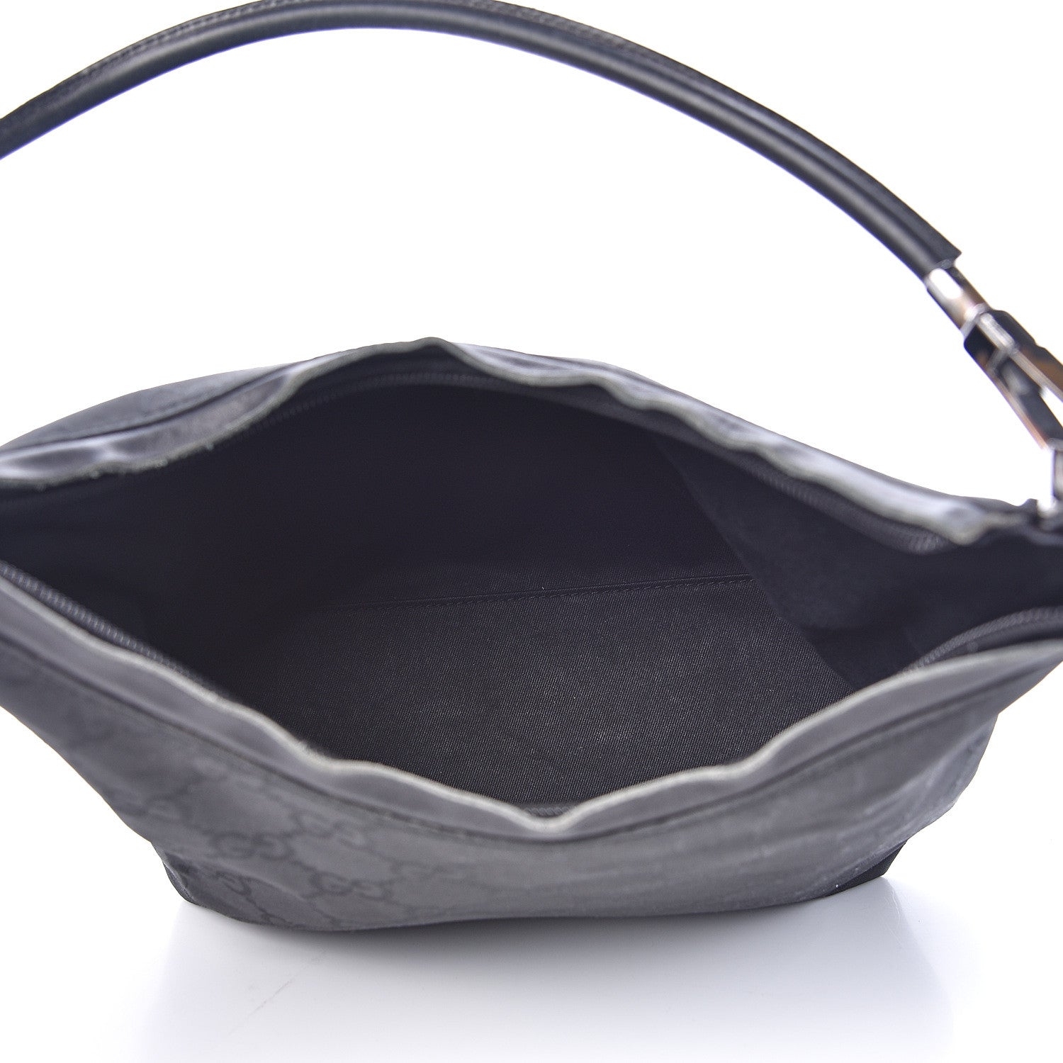 Gucci Nylon Monogram Small Hobo Black 4 of 15