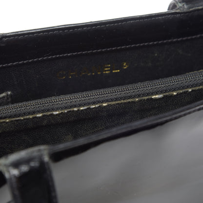 Chanel Patent Logo Tote Black 9 of 16