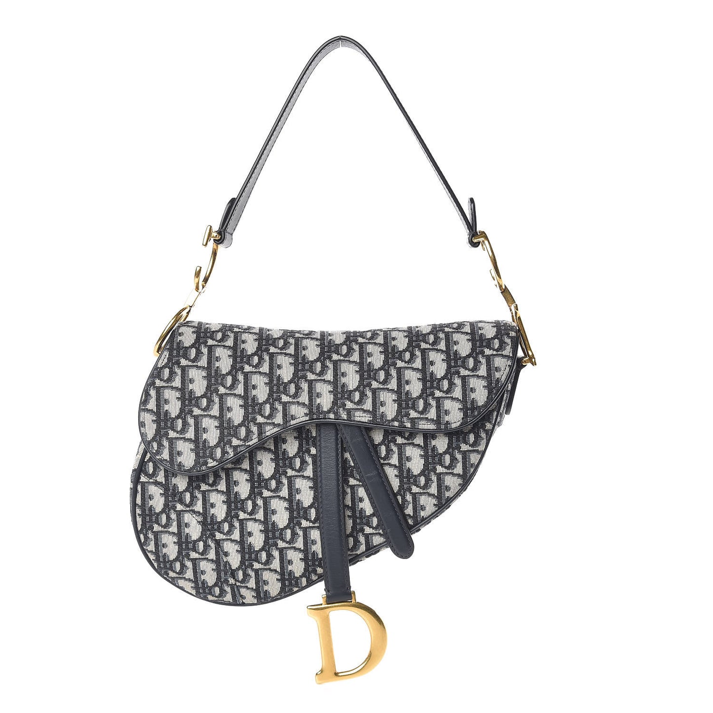 Oblique Saddle Bag Blue