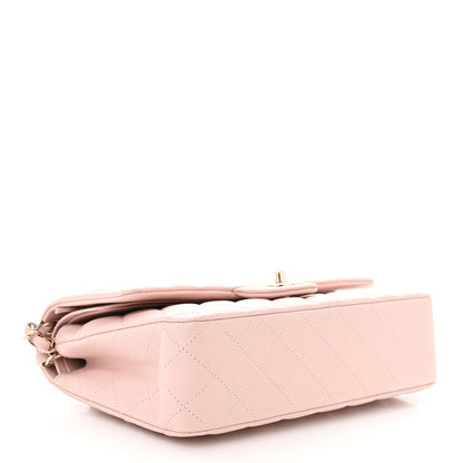Chanel Caviar Quilted Medium Double Flap Light Pink 4 of 10