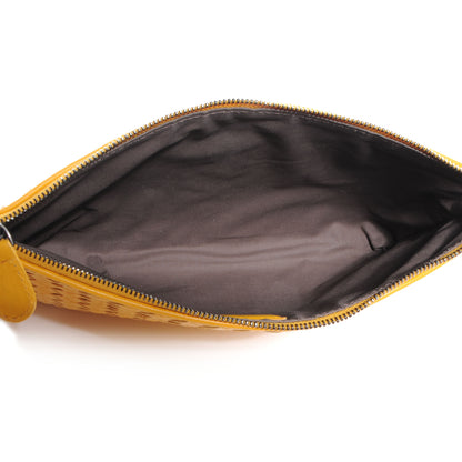 Bottega Veneta Nappa Intrecciato Cosmetic Pouch Yellow 5 of 8