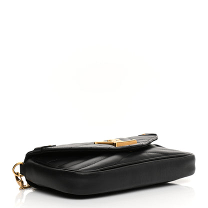 Louis Vuitton Calfskin New Wave Chain Pochette Black 10 of 37