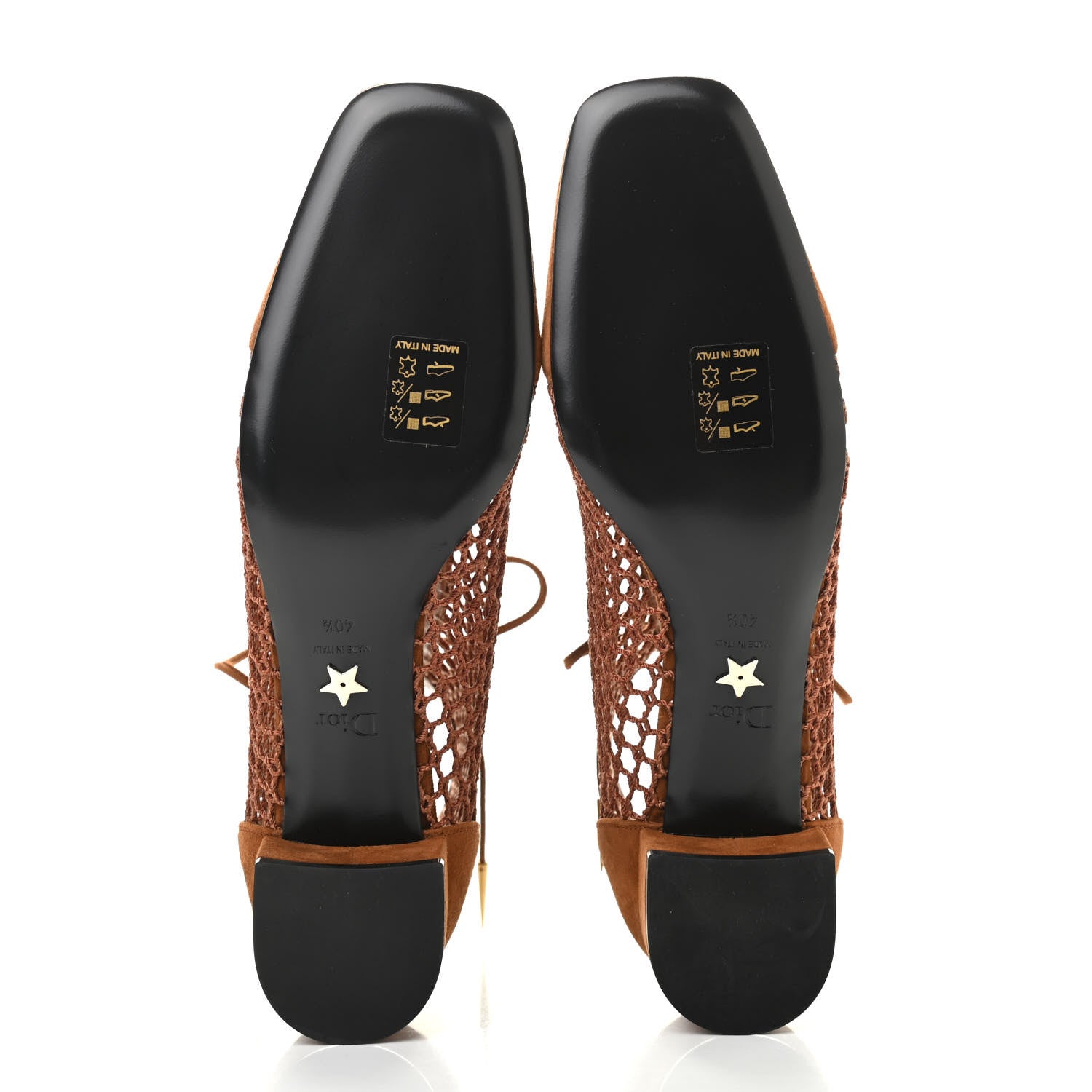Christian Dior Suede Resille Naughtily-D 30mm Ankle Boots 40.5 Golden Brown 5 of 8