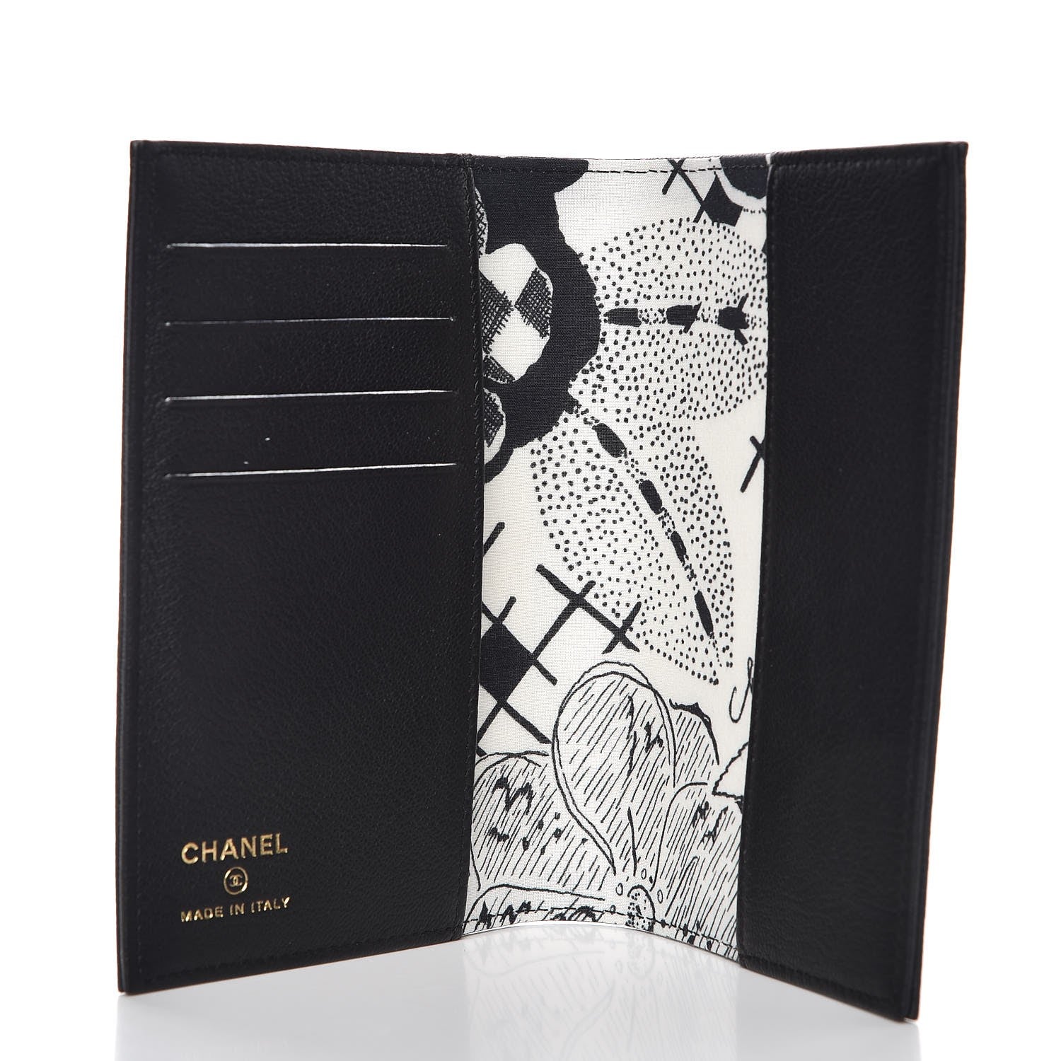 Chanel Goatskin Passport Holder Black 5 of 8