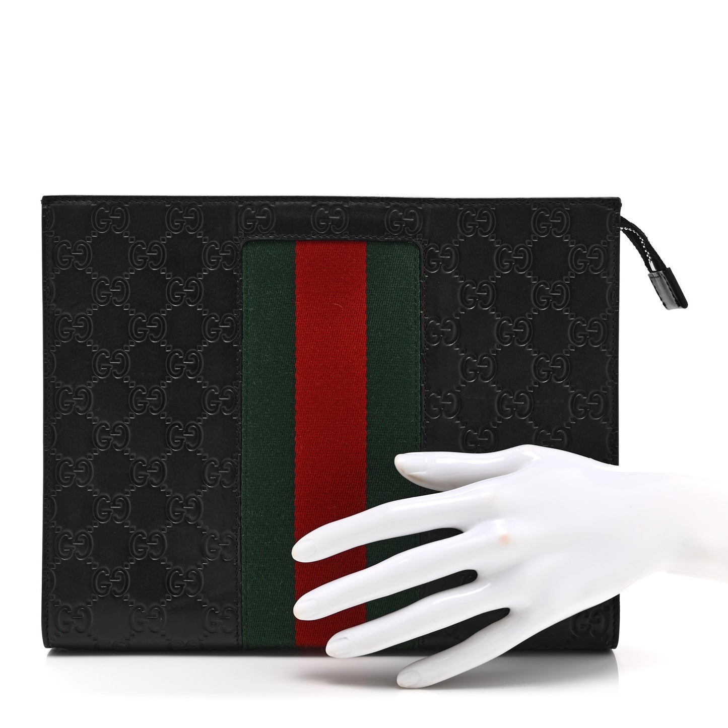 Guccissima Signature Web New Web Cosmetic Case Black