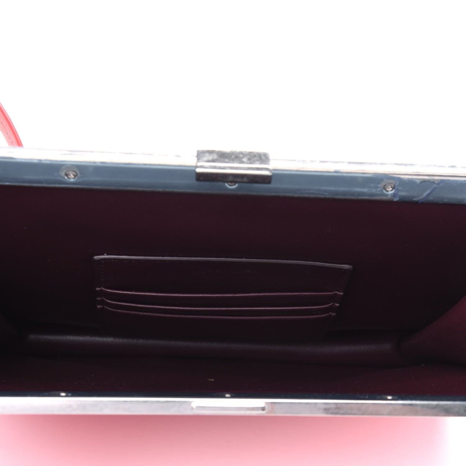 Celine Smooth Calfskin Mini Clasp Bag Pink 3 of 4