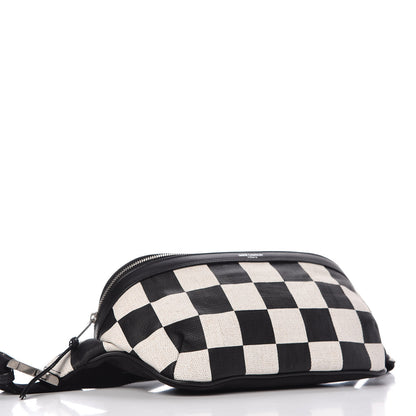 Saint Laurent Canvas Classic Belt Bag Black White 4 of 11