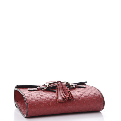 Gucci Soft Microguccissima Mini Emily Chain Shoulder Bag Rosso 5 of 8