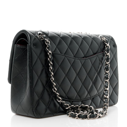 Chanel Lambskin Quilted Medium Double Flap Black 3 of 12