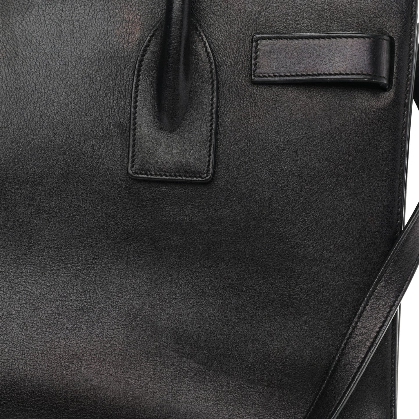 Calfskin Small Sac De Jour Black