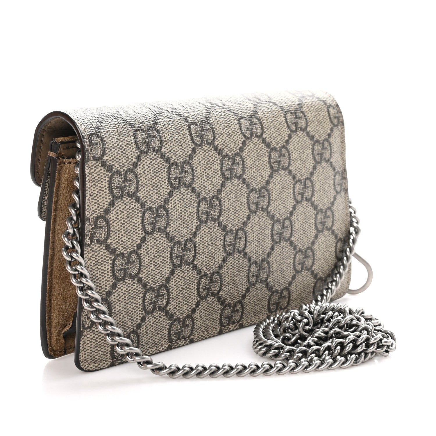 Gucci GG Supreme Monogram Super Mini Dionysus Shoulder Bag Taupe 3 of 12