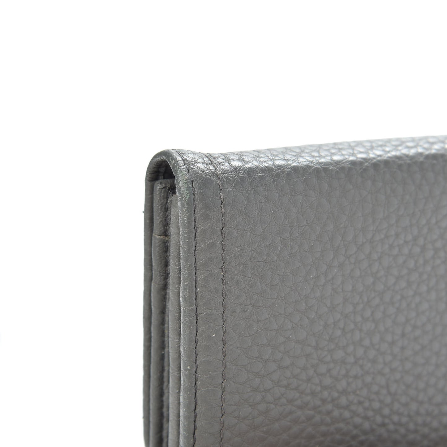 Vitello Daino Flap Continental Wallet Marmo