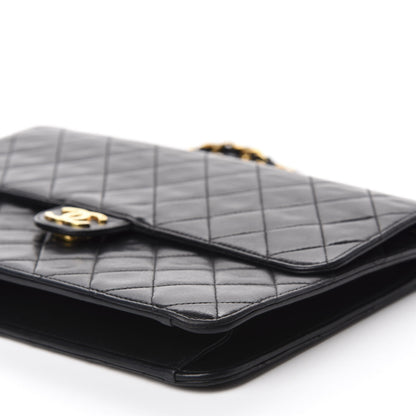 Chanel Lambskin Quilted Medium Single Flap Black 7 of 11