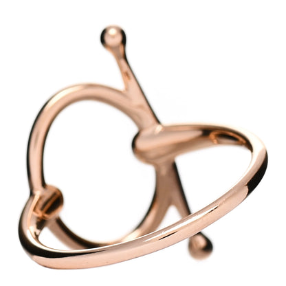 Hermes 18K Rose Gold PM Filet d'Or Ring 54 6.75 3 of 7