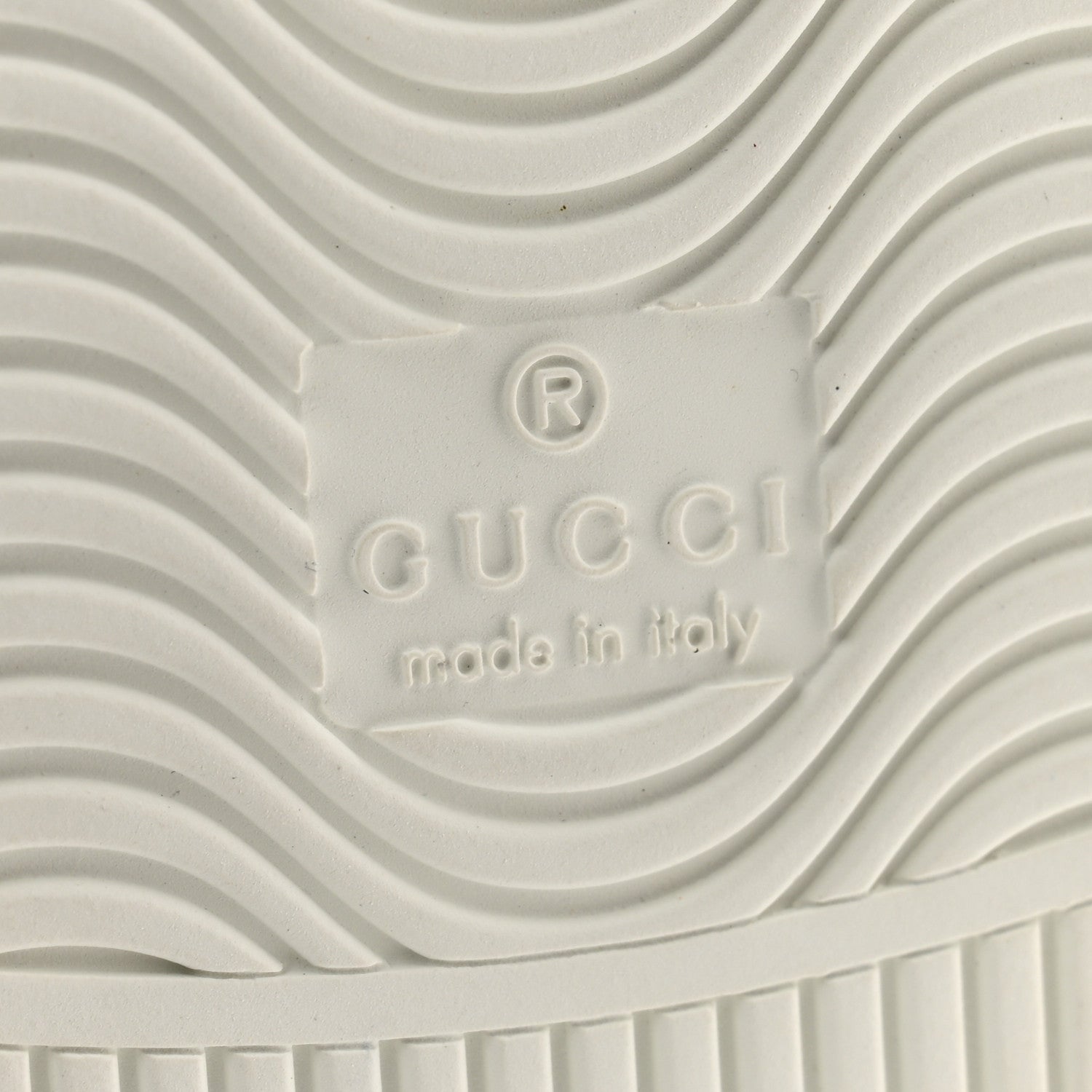 Gucci Calfskin Mens Ace Sneakers 8 White Green 7 of 12