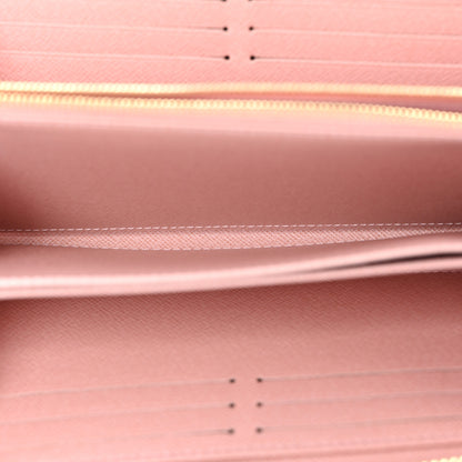 Louis Vuitton Damier Azur Zippy Wallet Rose Ballerine 5 of 6