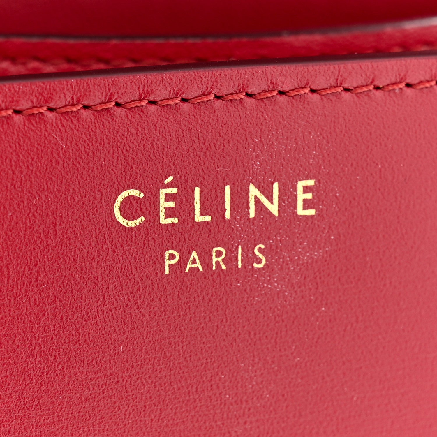 Celine Box Calfskin Small Classic Box Flap Bag Red 6 of 14