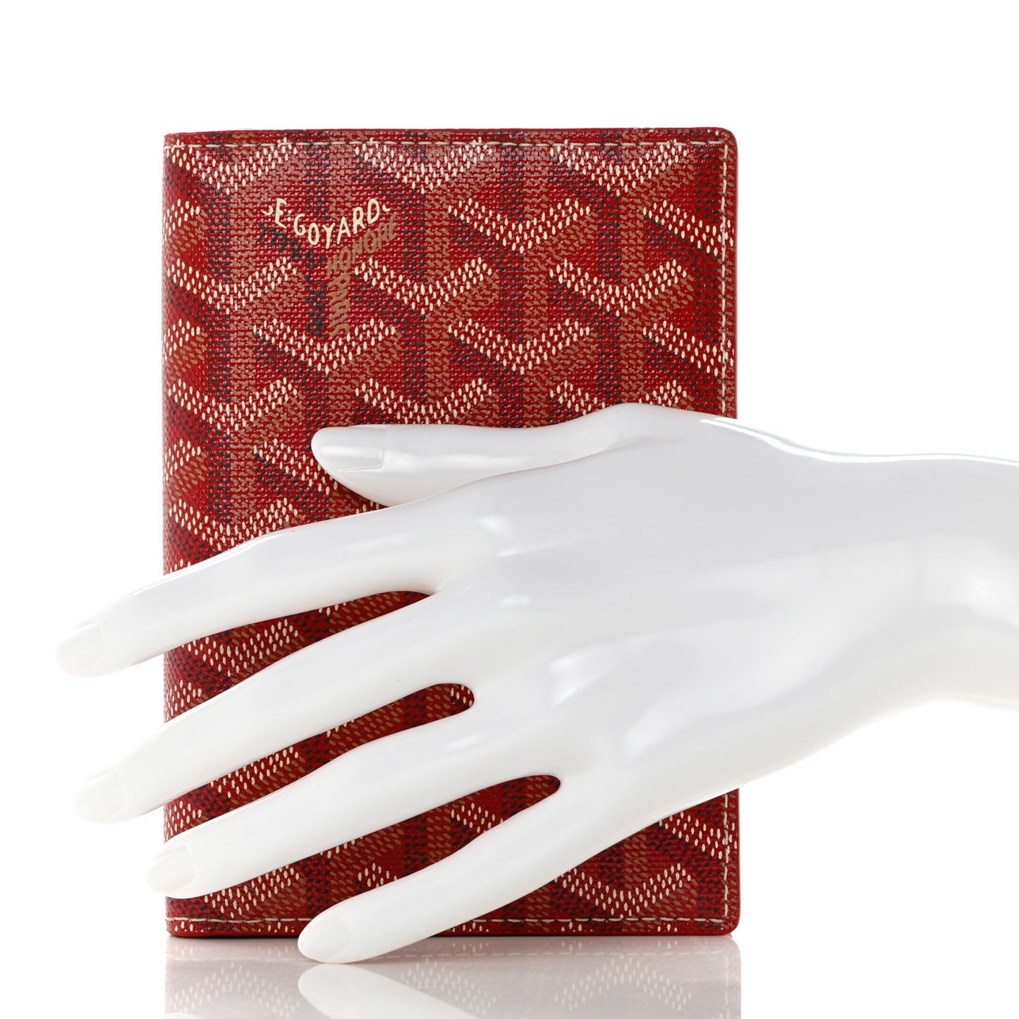 Goyardine Pocket Organizer Wallet Red