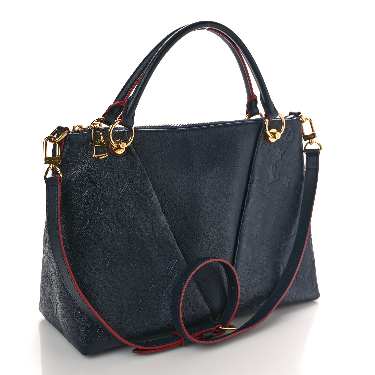 Louis Vuitton Empreinte V Tote MM Marine Rouge 3 of 9