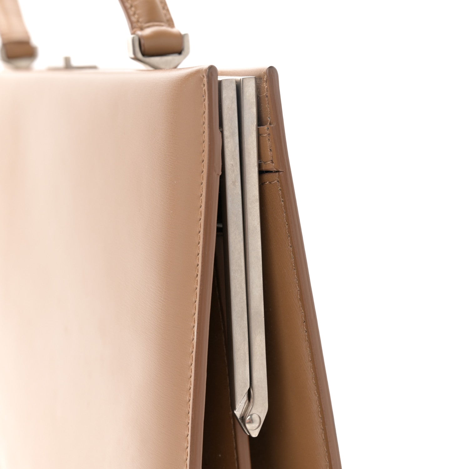 Celine Patina Box Calfskin Medium Clasp Bag Light Camel 16 of 16