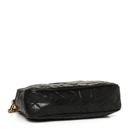 Chanel Lambskin Quilted CC Tassel Camera Case Black 4 of 11