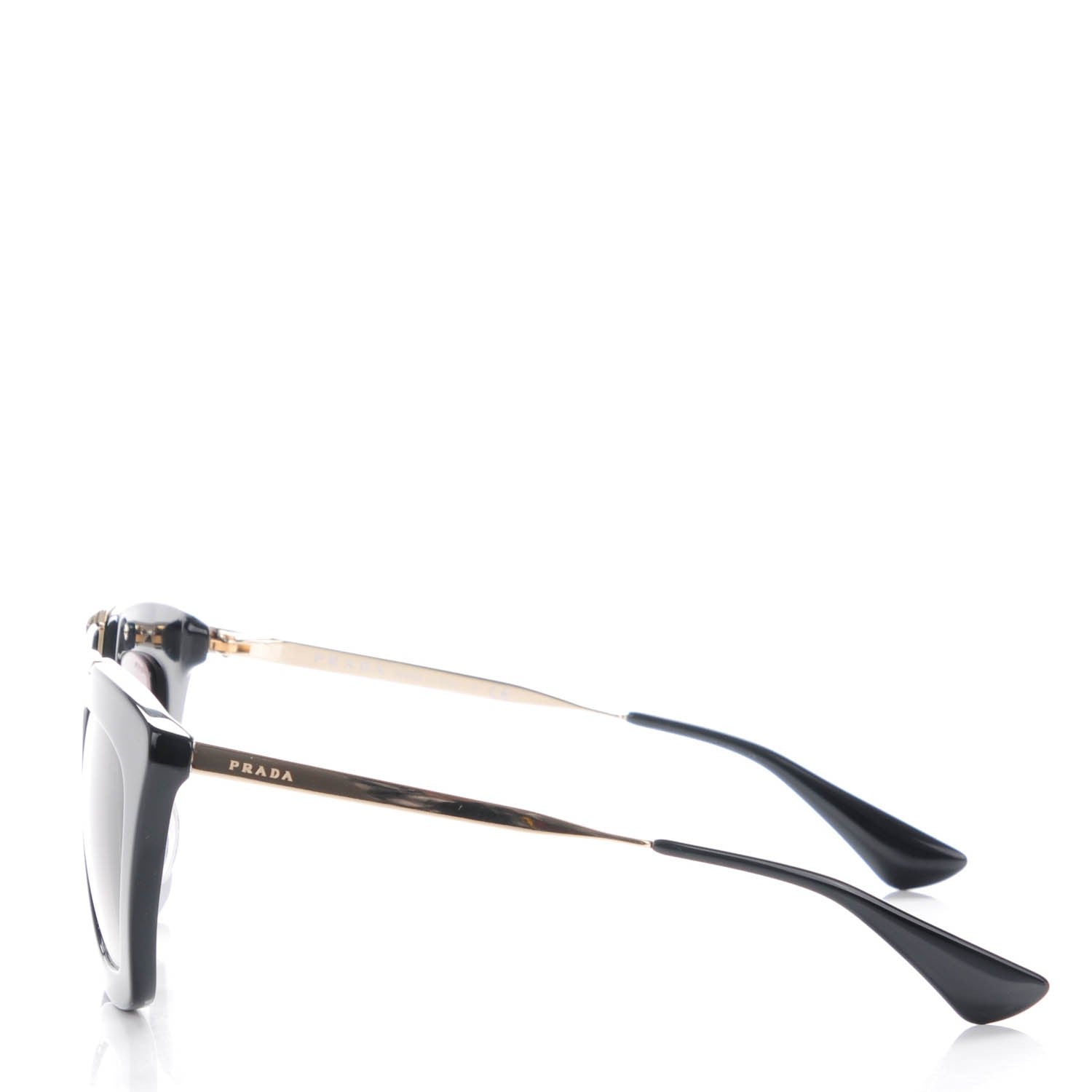 Prada Acetate Cinema Sunglasses SPR 09Q Black 2 of 6