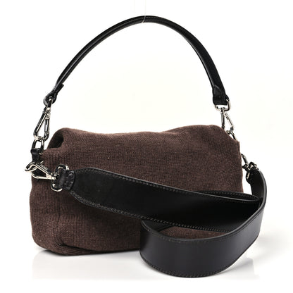 Fendi Cashmere Vitello Grace Baguette Brown 3 of 10