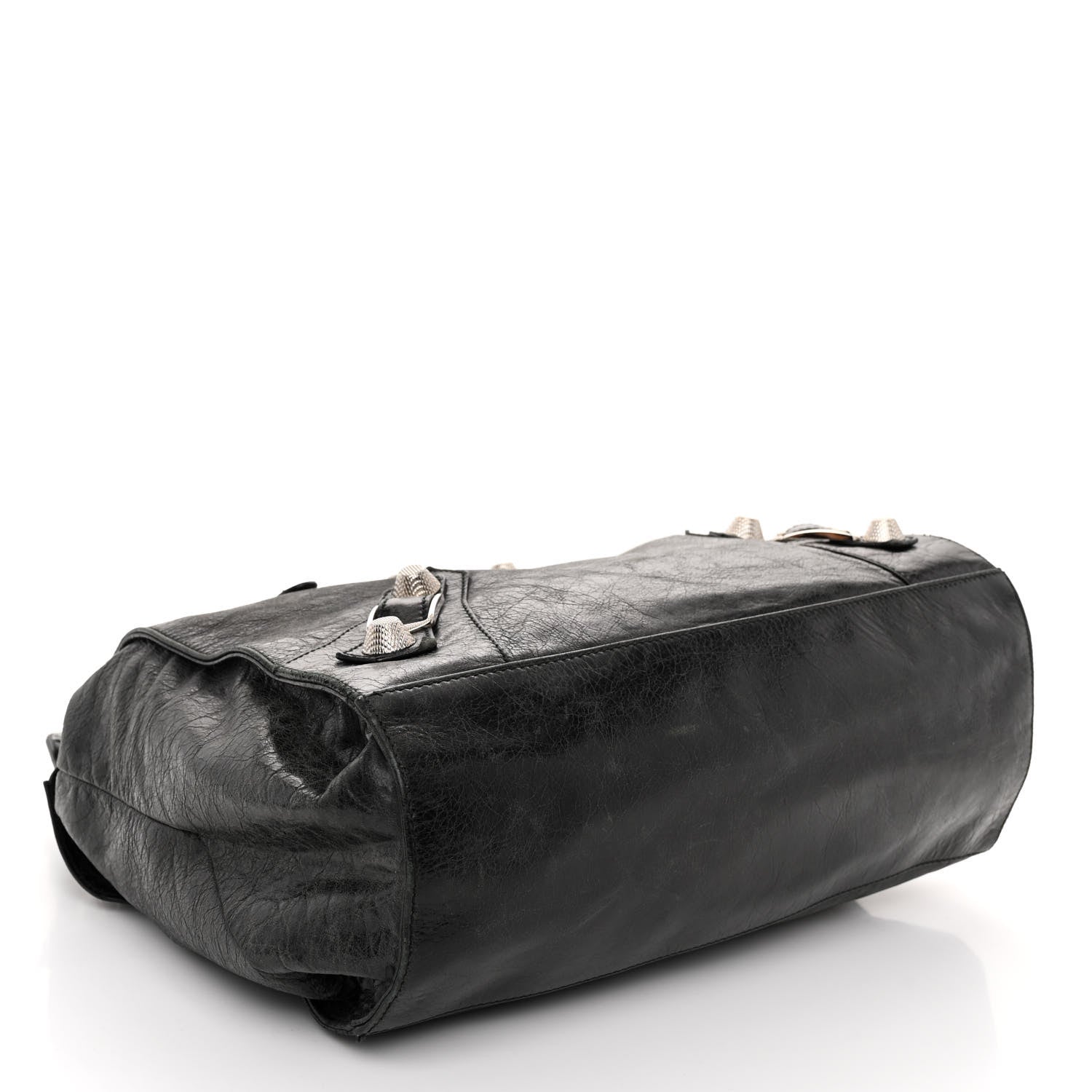 Balenciaga Agneau Giant 21 Silver Hardware Folder Black 4 of 10