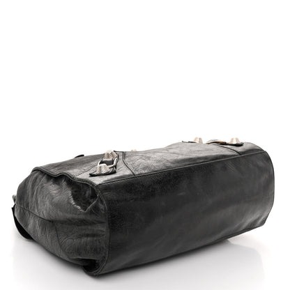 Balenciaga Agneau Giant 21 Silver Hardware Folder Black 4 of 10