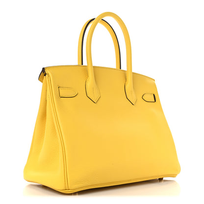Hermes Togo Birkin 30 Jaune Citron 2 of 11