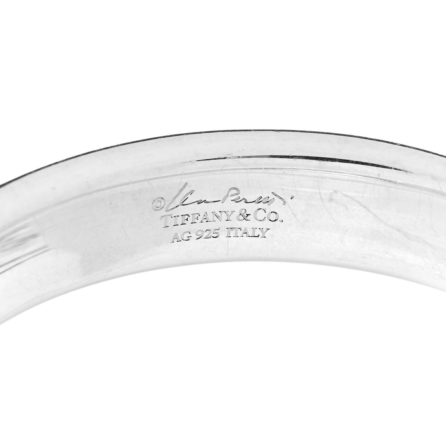 Sterling Silver Narrow Elsa Peretti Doughnut Bangle Bracelet