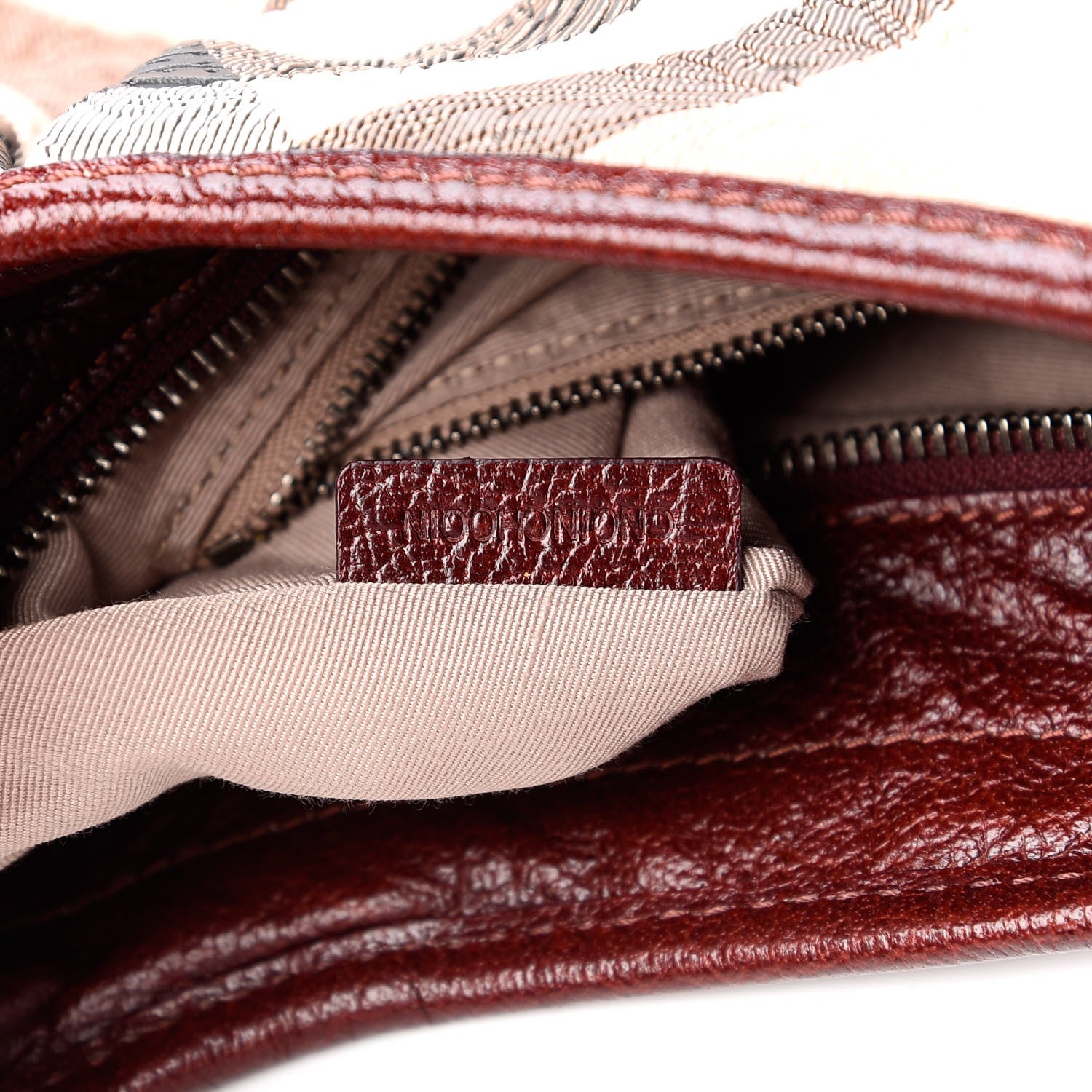 Burberry Nova Check Embossed Brooklyn Hobo Burgundy 8 of 12