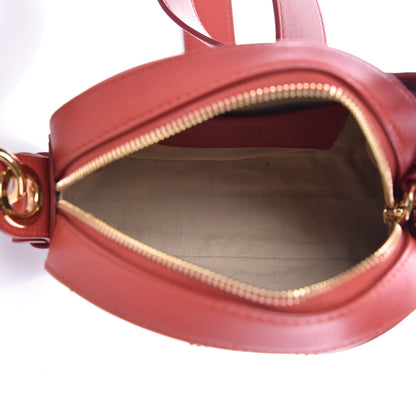 Chloe Smooth Calfskin Little Horses Embroidered Shoulder Bag Earthy Red 5 of 9