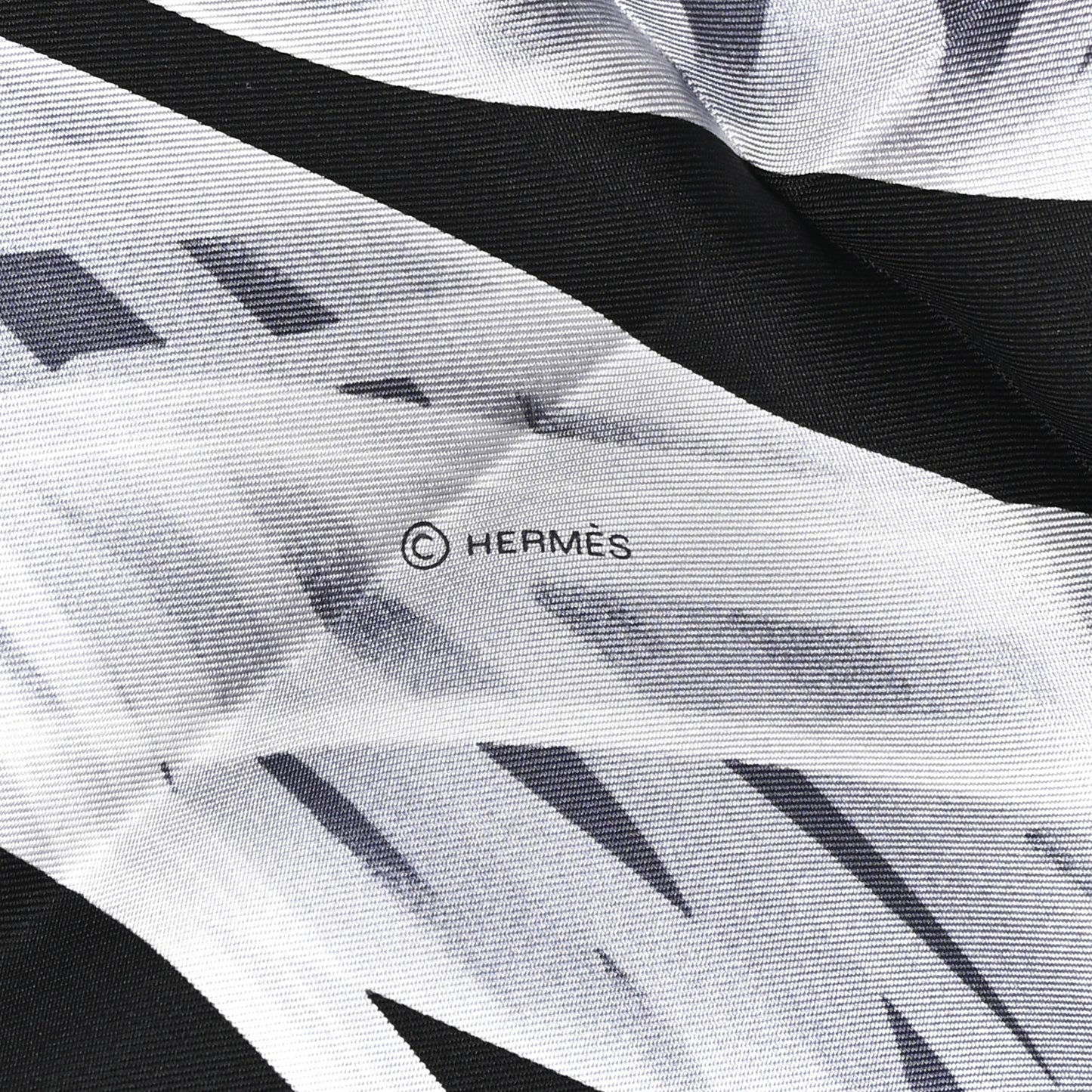 Silk Please Check In Scarf 90 Marine Black White