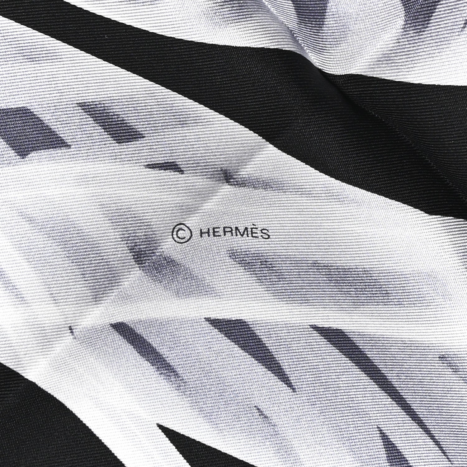 Hermes Silk Please Check In Scarf 90 Marine Black White 5 of 6
