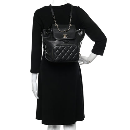 Chanel Caviar Quilted Business Affinity Backpack Black 2 of 11
