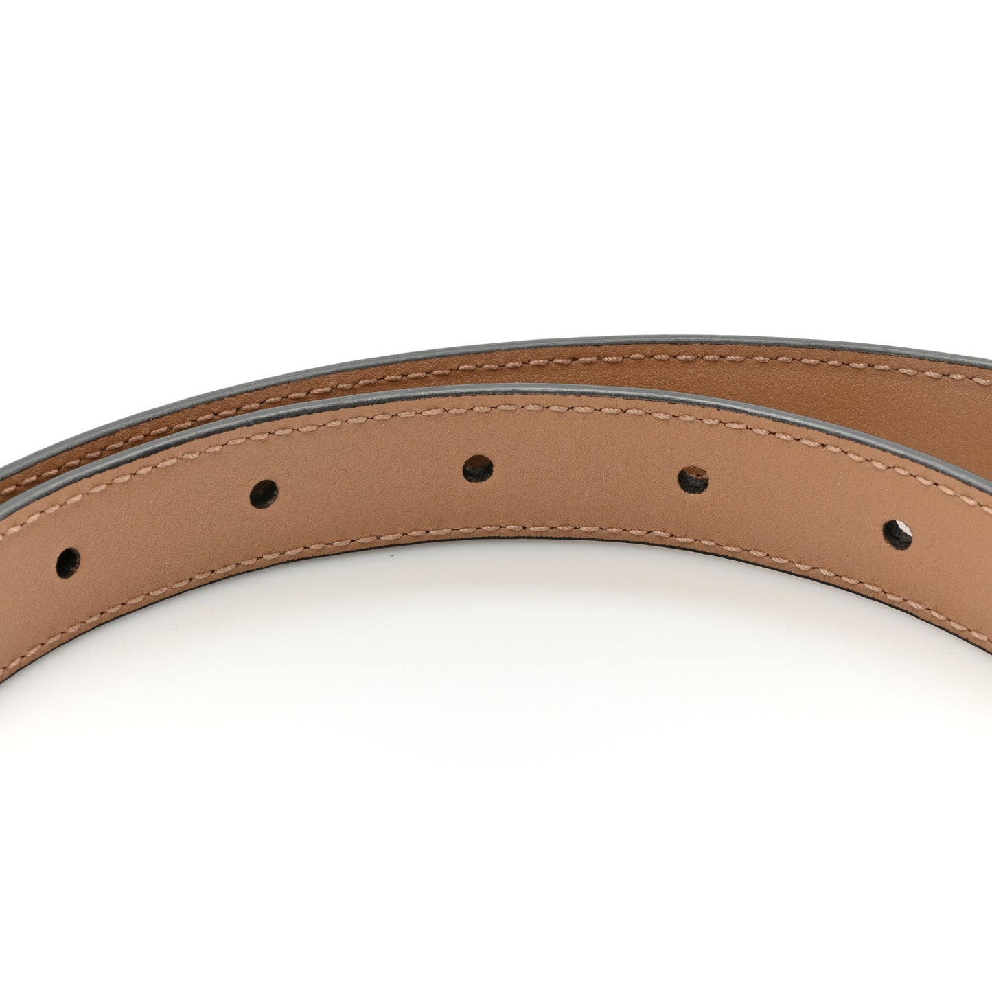 Azalea Calfskin Enamel Monochrome Double G 20mm Belt 75 30 Camelia