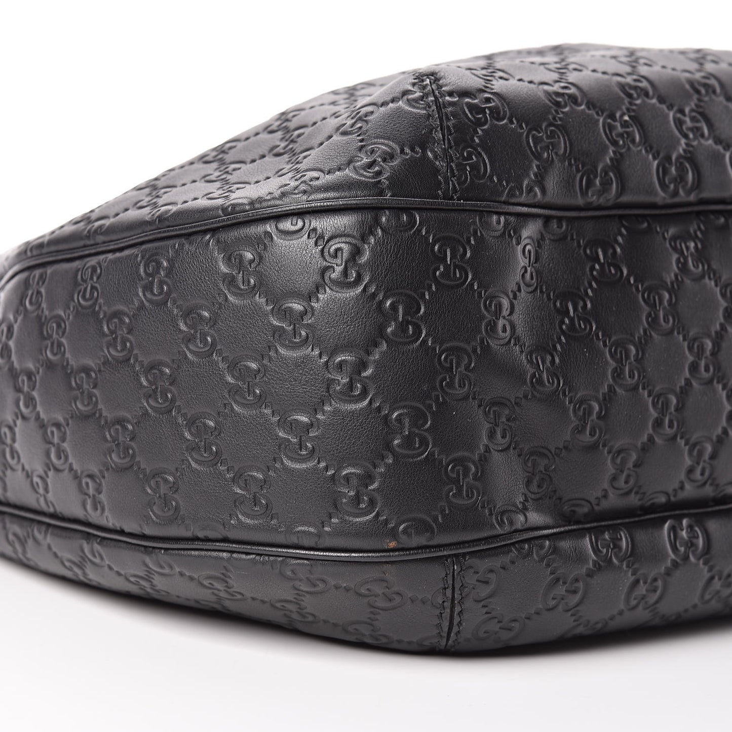 Guccissima Large New Ladies Web Hobo Black