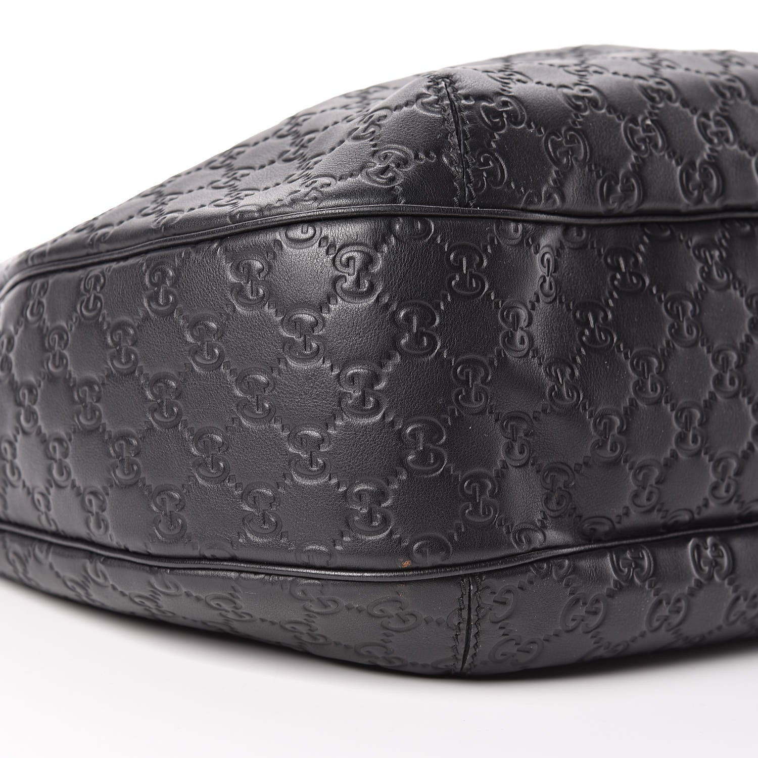 Gucci Guccissima Large New Ladies Web Hobo Black 10 of 12