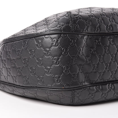 Gucci Guccissima Large New Ladies Web Hobo Black 10 of 12