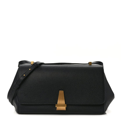 Bottega Veneta BOTTEGA VENETA Textured Calfskin Small BV Angle Shoulder Bag Black 1 of 15