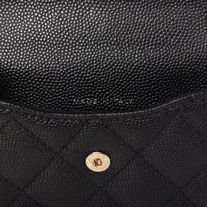 Chanel Caviar Quilted Pearl Card Holder On Chain Black 9 of 11
