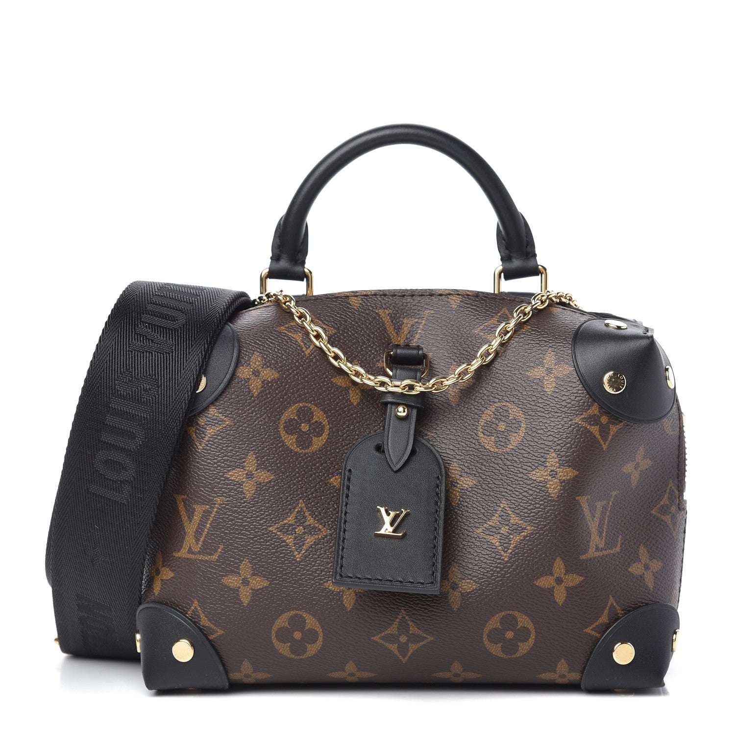 Louis Vuitton Monogram Petite Malle Souple Black 1 of 9