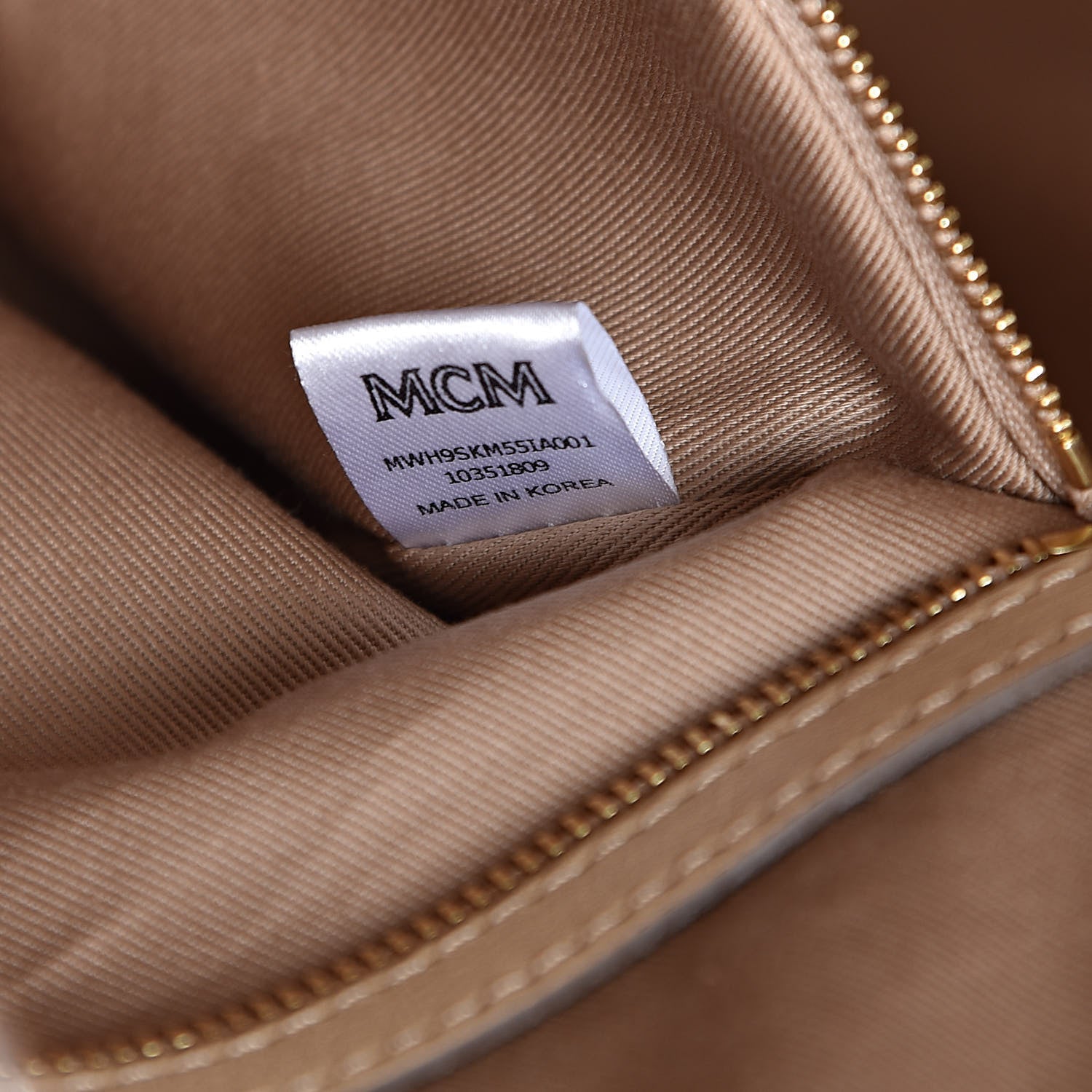 MCM Calfskin Ottomar Monogram Large Klara Hobo New Beige 7 of 12