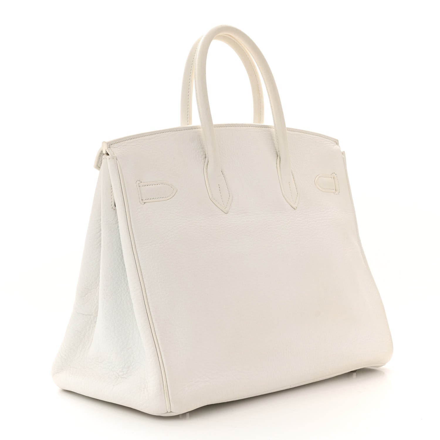 Hermes Taurillon Clemence Birkin 35 White 3 of 14