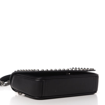 Prada Vitello Studded Crossbody White Black 4 of 10