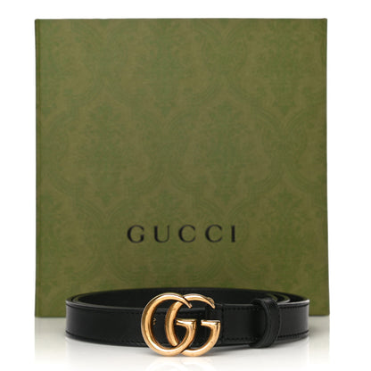 Gucci Calfskin Double G 20mm Belt 80 32 Black 10 of 10