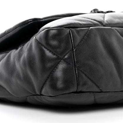 Chanel Lambskin Quilted Medium Chanel 19 Flap So Black 10 of 15