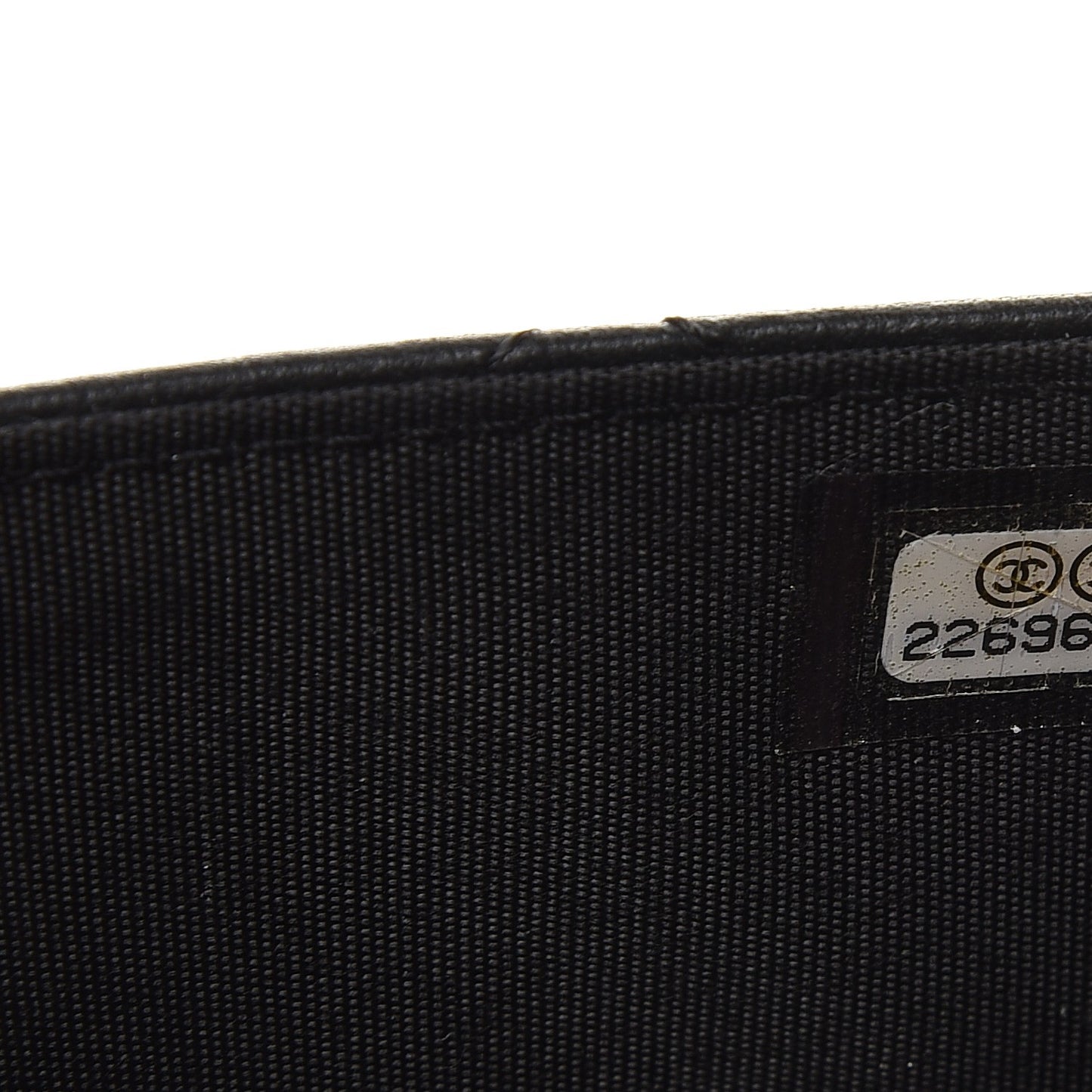 Lambskin Quilted Trendy CC Wallet On Chain WOC Black