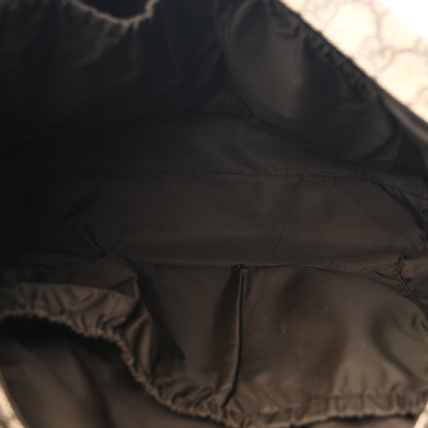 GG Plus Monogram Messenger Diaper Bag Dark Brown